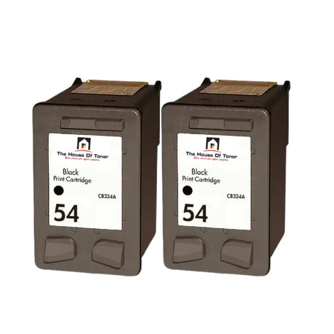 Compatible Ink Cartridge Replacement For HP CB334AN (54) Black (600 YLD) 2-Pack