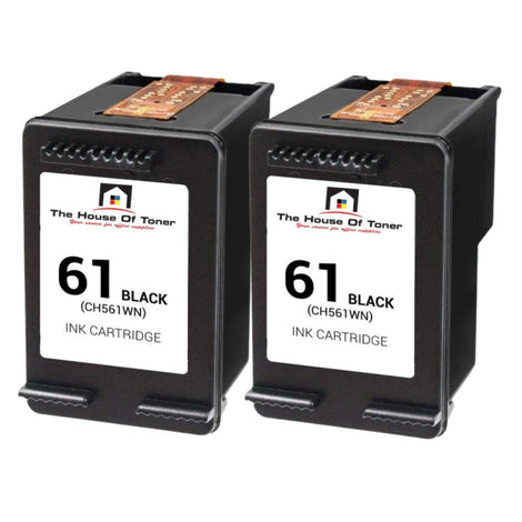 Compatible Toner Cartridge Replacement for HP CH561WN (61) Black (190 YLD) 2-Pack