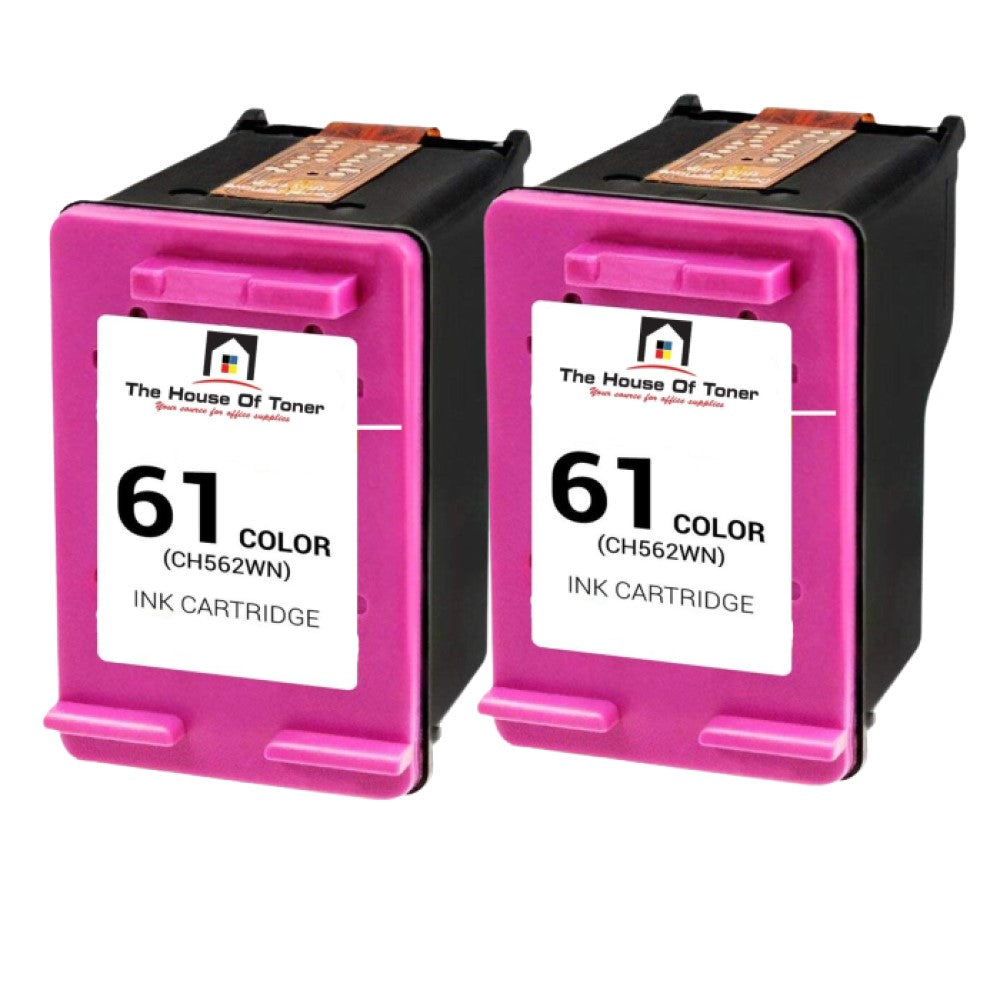 Compatible Toner Cartridge Replacement for HP CH562WN (61) Tri-Color (330 YLD) 2-Pack