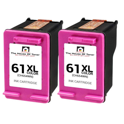 Compatible Toner Cartridge Replacement for HP CH564WN (61XL) Tri-Color (330 YLD) 2-Pack