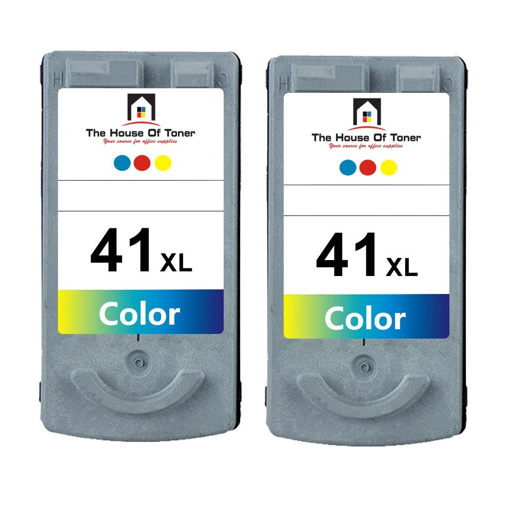 Compatible Ink Cartridge Replacement For CANON 5208B001 (CL-41XL) Tri-Color (400YLD) 2-Pack