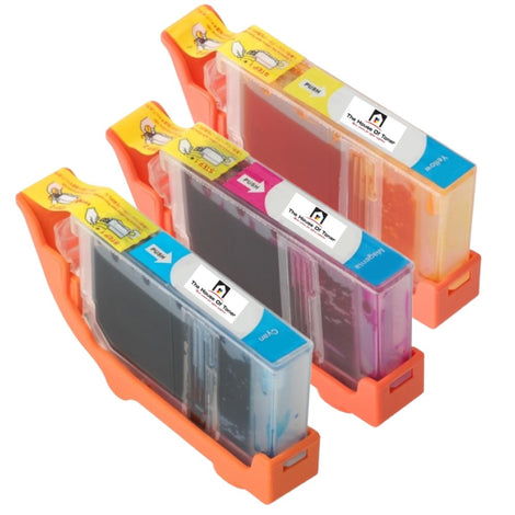 Compatible Ink Cartridge Replacement for CANON 0621B002, 0622B002, 0623B002 (CLI-8C, CLI-8Y, CLI-8M) Cyan, Yellow, Magenta (12ML) 3-Pack