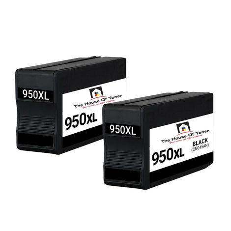 Compatible Ink Cartridge Replacement for HP CN045AN (950XL) High Yield Black (2.3K YLD) 2-Pack
