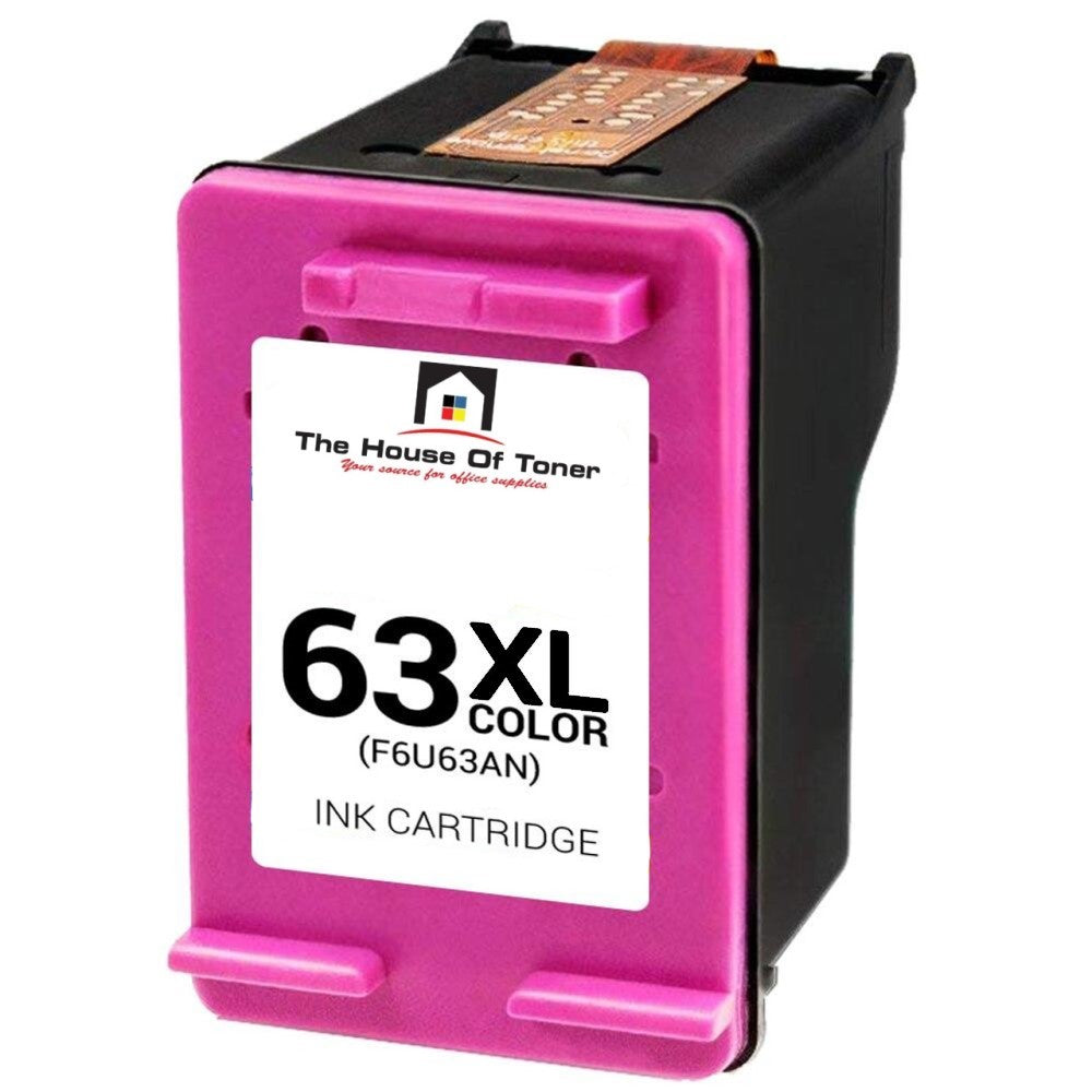 Compatible Ink Cartridge Replacement for HP F6U63AN (63XL) Tri-Color (330 YLD)