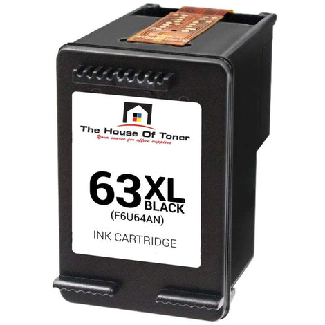 Compatible Toner Cartridge Replacement for HP F6U64AN (63XL) Black (480 YLD)