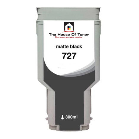 Compatible Ink Cartridge Replacement For HP C1Q12A (727) Matte Black (300 ML)