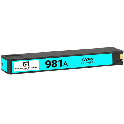 Compatible Ink Cartridge Replacement for HP J3M68A (981A) Cyan (6K YLD)