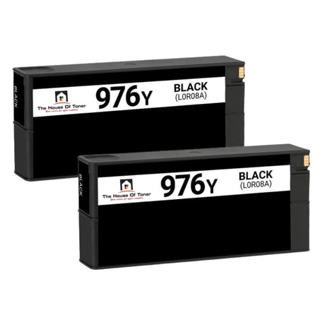 Compatible Ink Cartridge Replacement For HP L0R08A (976Y) Black (17K YLD) 2-Pack