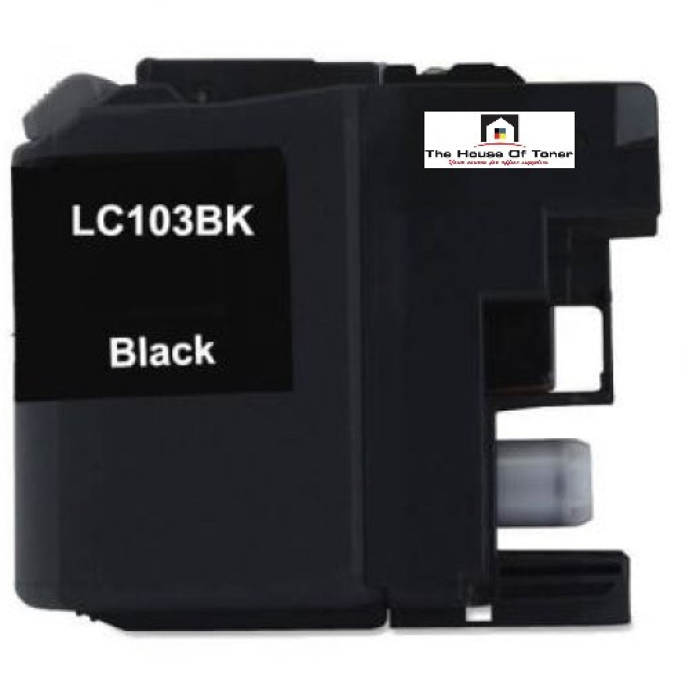 Compatible Toner Cartridge Replacement For Brother LC103BK (LC-103BK) Black (600 YLD)