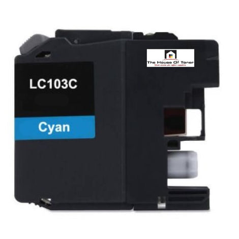Compatible Toner Cartridge Replacement For Brother LC103C (LC-103C) Cyan (600 YLD)