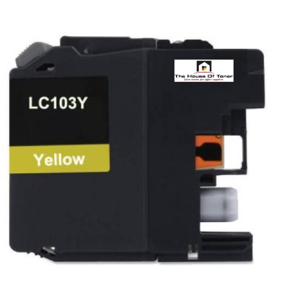 Compatible Toner Cartridge Replacement For Brother LC103Y (LC-103Y) Yellow (600 YLD)