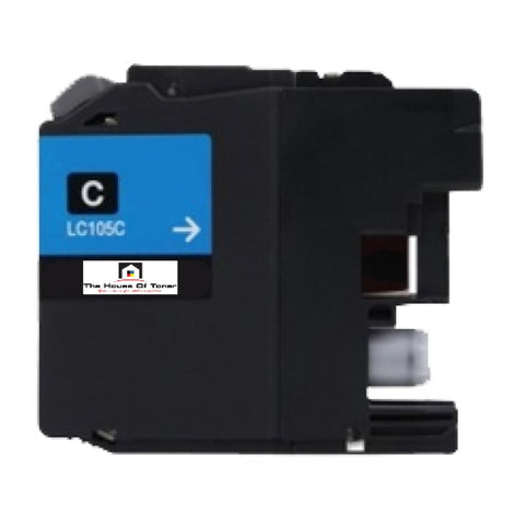 Compatible Toner Cartridge Replacement For Brother LC105C (LC-105C) Cyan (1.2K YLD)