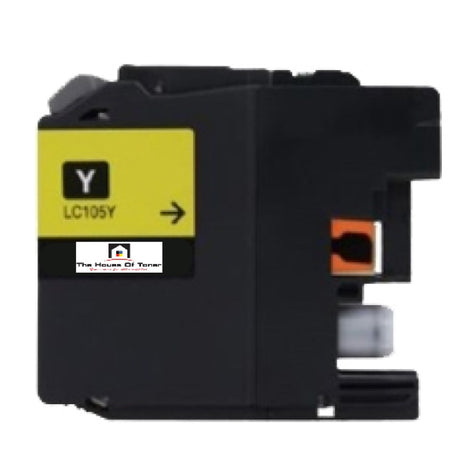 Compatible Toner Cartridge Replacement For Brother LC105Y (LC-105Y) Yellow (1.2K YLD)