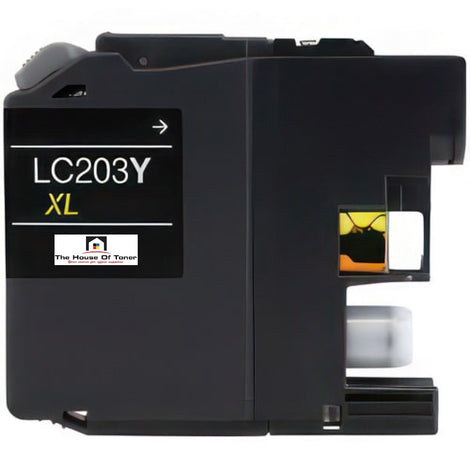 Compatible Ink Cartridge Replacement for BROTHER LC203Y (LC-203Y XL) Yellow (550 YLD)