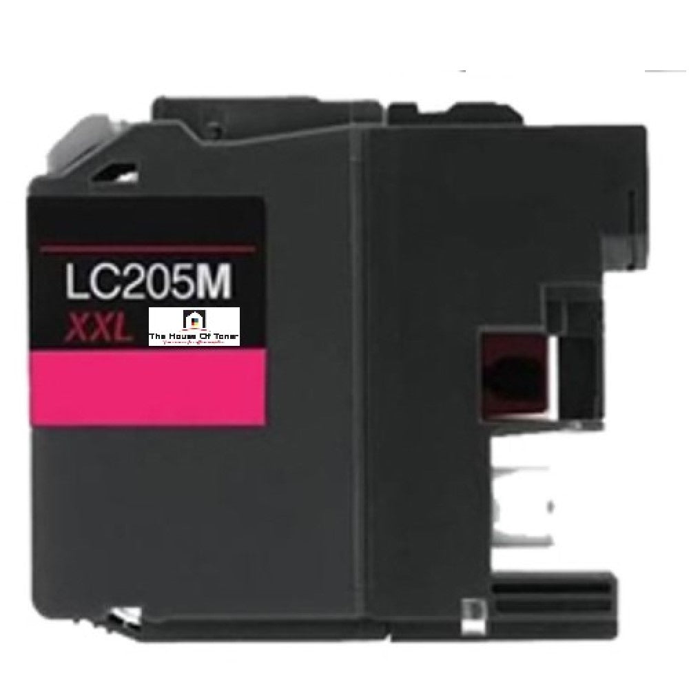 Compatible Ink Cartridge Replacement for BROTHER LC205M (LC-205M XXL) Magenta (1.2K YLD)