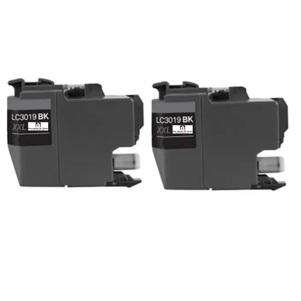 Compatible Ink Cartridge Replacement for BROTHER LC3019BK (LC-3019BK) Black (3K YLD) 2-Pack