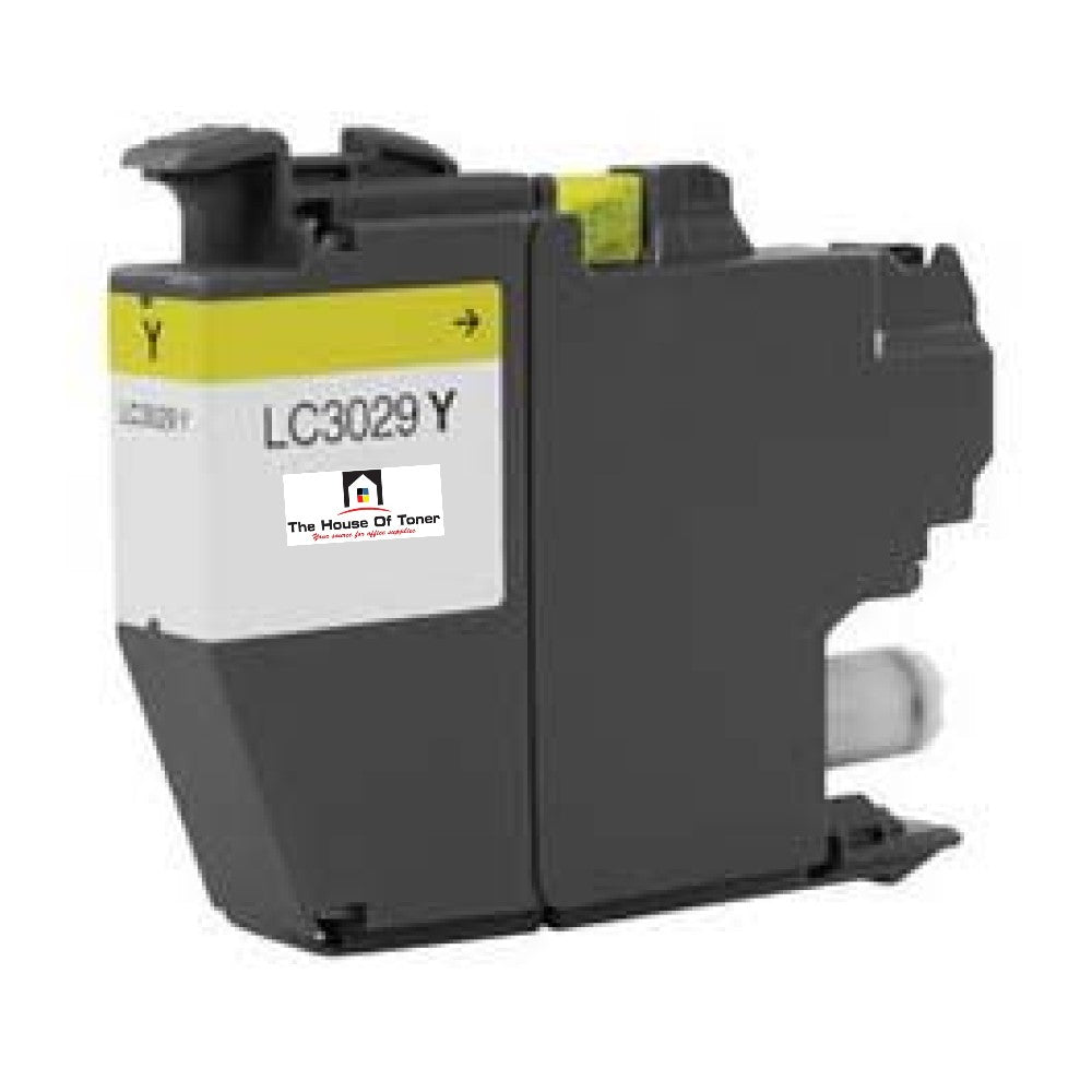 Compatible Ink Cartridge Replacement for BROTHER LC3029Y (LC-3029Y XXL) Yellow (1.5K YLD)