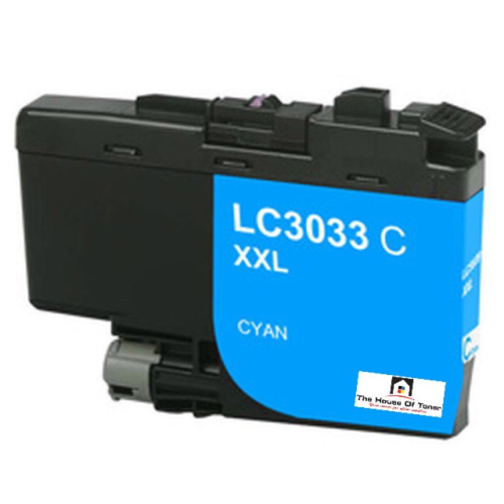 Compatible Ink Cartridge Replacement for BROTHER LC3033C (LC-3033C XXL) Cyan (1.5K YLD)