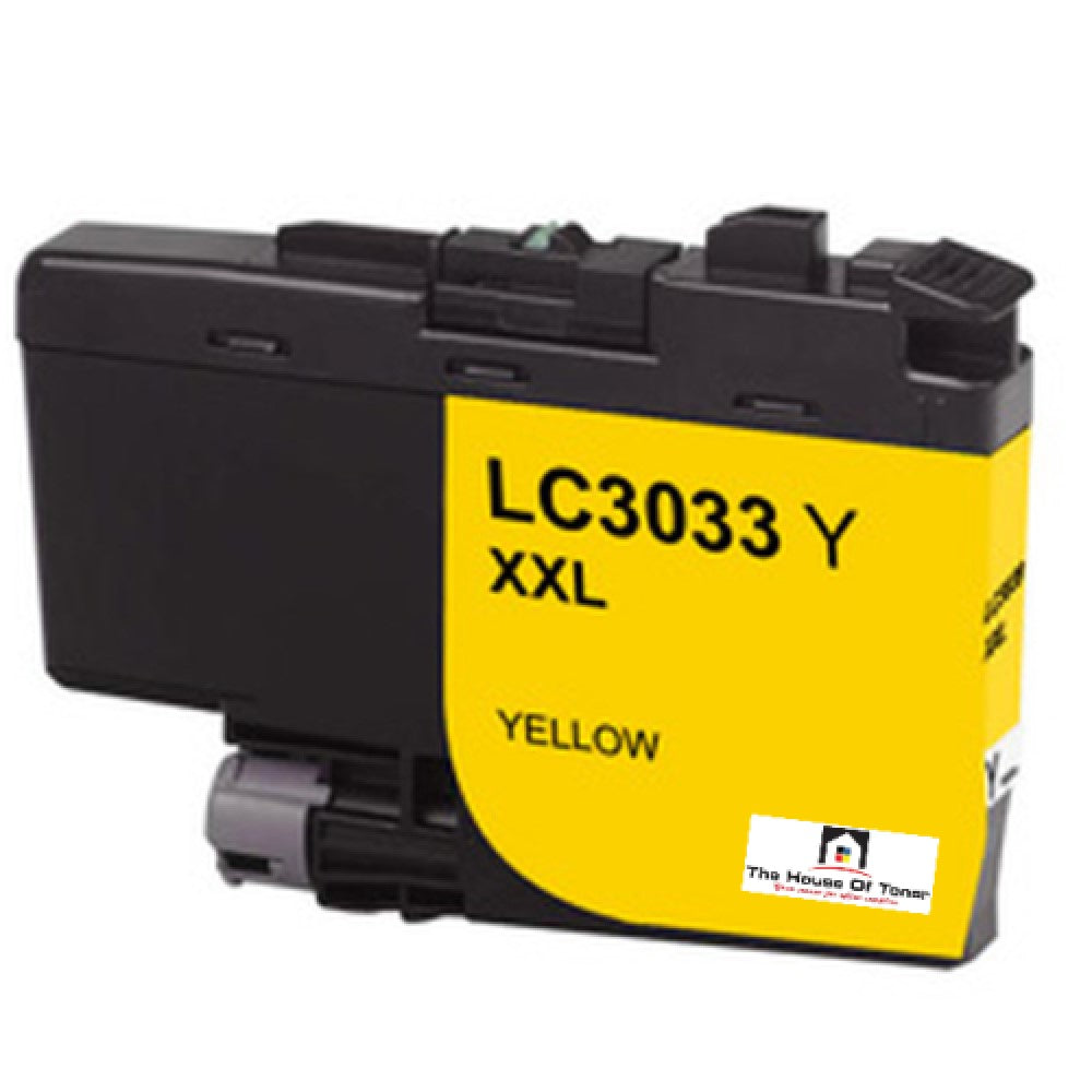 Compatible Ink Cartridge Replacement for BROTHER LC3033Y (LC-3033Y XXL) Yellow (1.5K YLD)