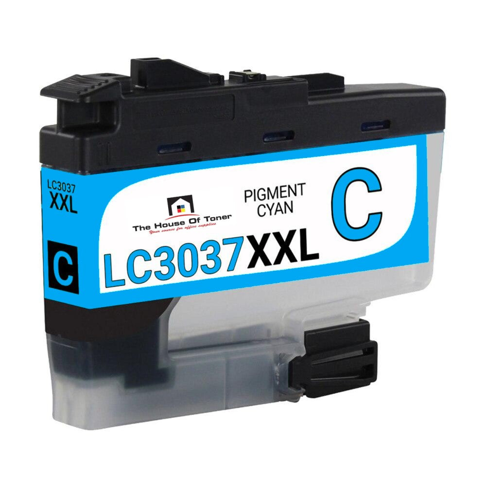 Compatible Ink Cartridge Replacement for BROTHER LC3037C (LC-3037C XXL) Cyan (1.5K YLD)