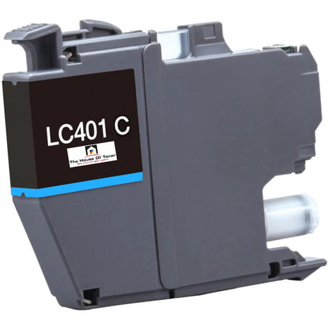 Compatible Ink Cartridge Replacement for BROTHER LC401C (LC-401C) Cyan (200 YLD)