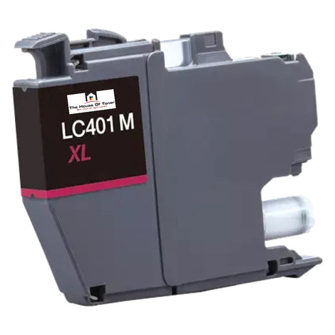 Compatible Ink Cartridge Replacement for BROTHER LC401XLM (LC-401M XL) Magenta (500 YLD)