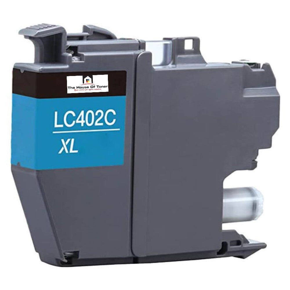 Compatible Ink Cartridge Replacement for BROTHER LC402XLC (LC-402C XL) Cyan (1.5K YLD)