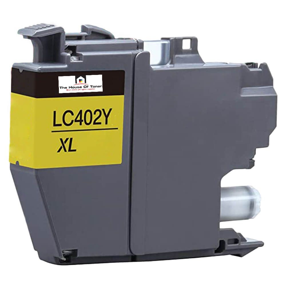 Compatible Ink Cartridge Replacement for BROTHER LC402XLY (LC-402Y XL) Yellow (1.5K YLD)