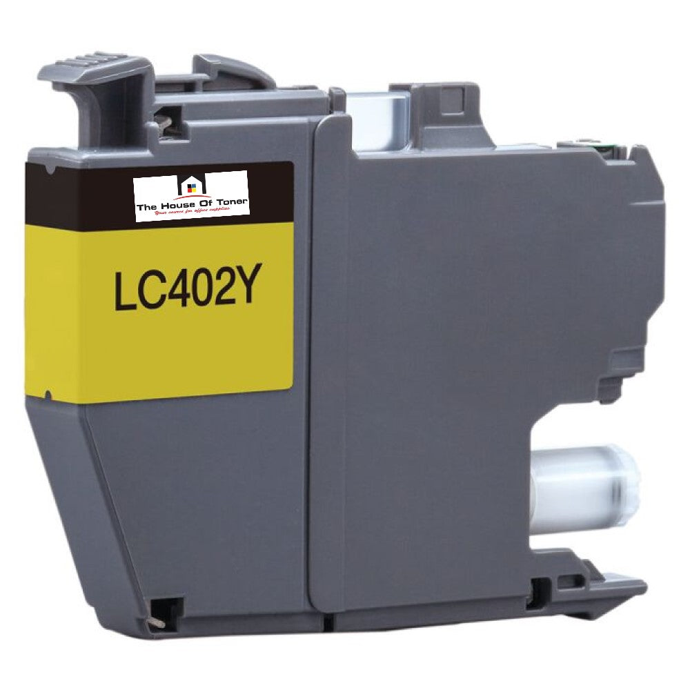 Compatible Ink Cartridge Replacement for BROTHER LC402Y (LC-402Y) Yellow (550 YLD)