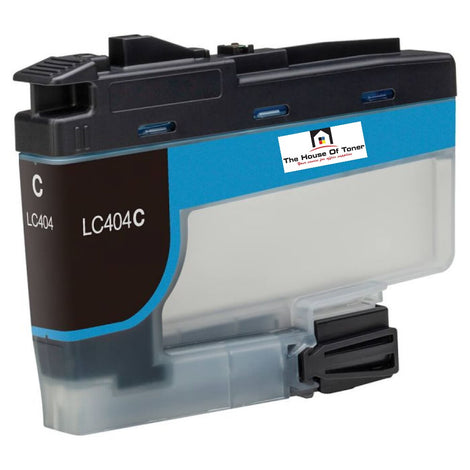Compatible Ink Cartridge Replacement for BROTHER LC404C (LC-404C) Cyan (750 YLD)