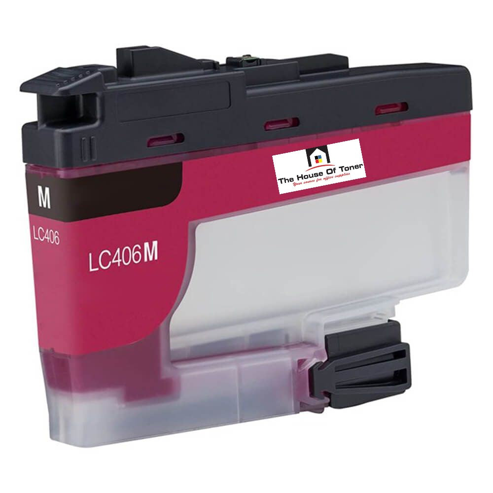 Compatible Ink Cartridge Replacement for BROTHER LC406M (LC-406M) Magenta (1.5K YLD)