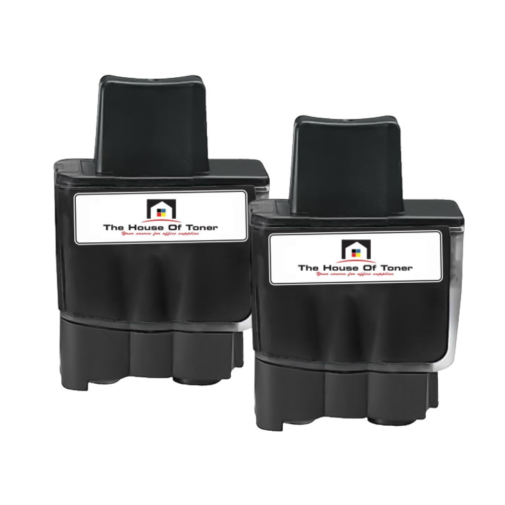 Compatible Ink Cartridge Replacement for BROTHER LC41BK (LC-41BK) Black (500 YLD) 2-Pack