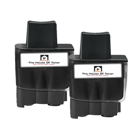 Compatible Ink Cartridge Replacement for BROTHER LC41BK (LC-41BK) Black (500 YLD) 2-Pack