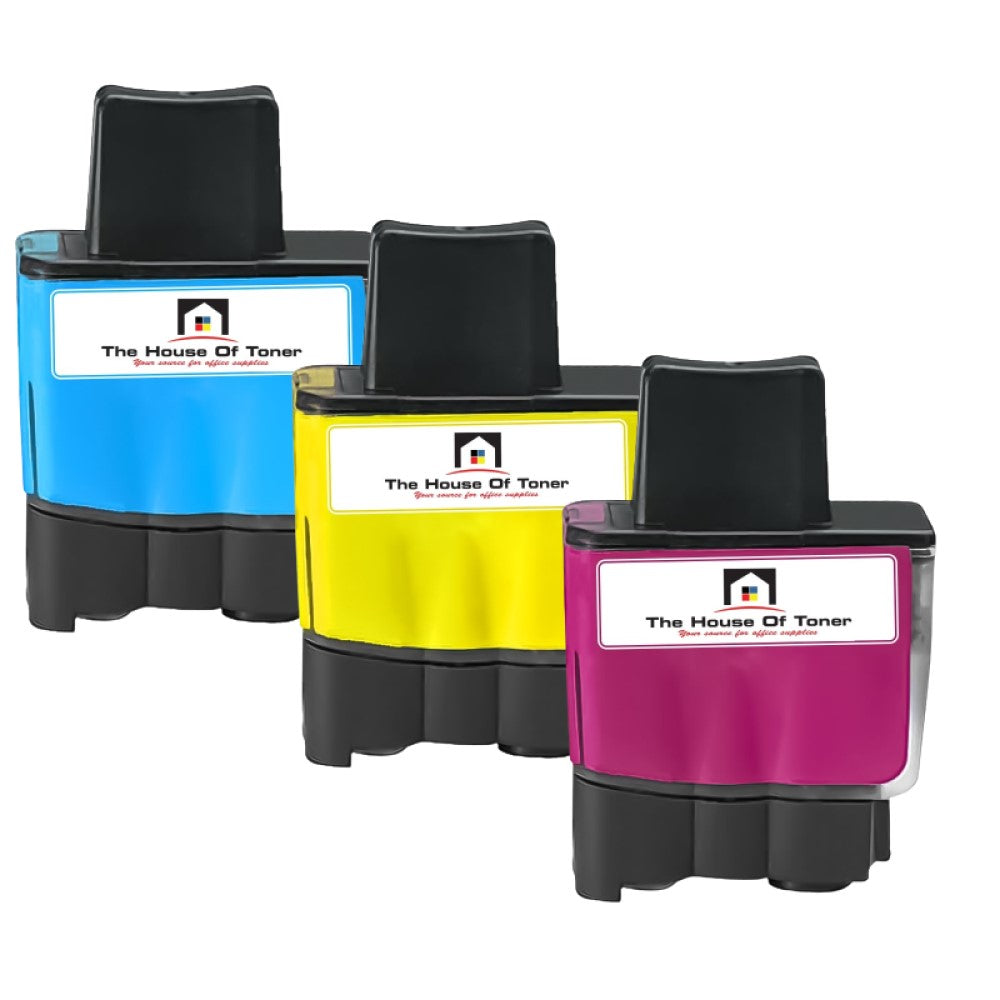 Compatible Ink Cartridge Replacement for BROTHER LC41C, LC41M, LC41Y (LC-41C, LC-41Y, LC-41M) Yellow, Magenta, Cyan (400 YLD) 3-Pack