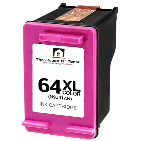 Compatible Ink Cartridge Replacement for HP N9J91AN (64XL) Tri-Color (450 YLD)