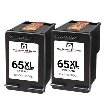 Compatible Ink Cartridge Replacement for HP N9K04AN (65XL) Black (330 YLD) 2-Pack