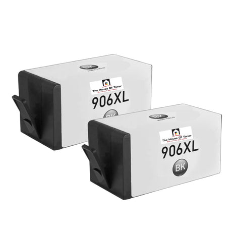 Compatible Ink Cartridge Replacement For HP T6N18AM (906XL) Black (1.5K YLD) 2-Pack