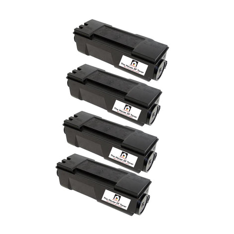 Compatible Toner Cartridge Replacement for KYOCERA MITA TK122 (1T02G60US0) Black (7.2K YLD) 4-Pack