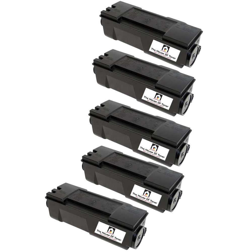 Compatible Toner Cartridge Replacement for KYOCERA MITA TK122 (1T02G60US0) Black (7.2K YLD) 5-Pack
