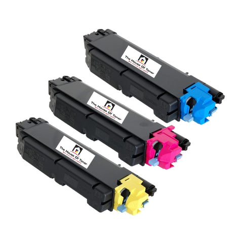 Compatible Toner Cartridge Replacement for KYOCERA TK5142C, TK5142M, TK5142Y (1T02NRCUS0, 1T02NRBUS0, 1T02NRAUS0) Cyan, Yellow, Magenta (5K YLD) 3-Pack