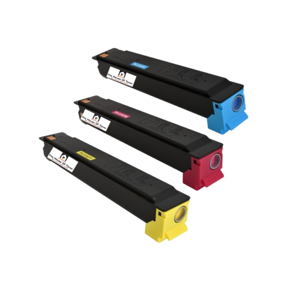 Compatible Toner Cartridge Replacement for KYOCERA MITA TK5197C, TK5197Y, TK5197M (1T02R4CUS0, 1T02R4BUS0, 1T02R4AUS0) Cyan, Yellow, Magenta (7K YLD) 3-Pack