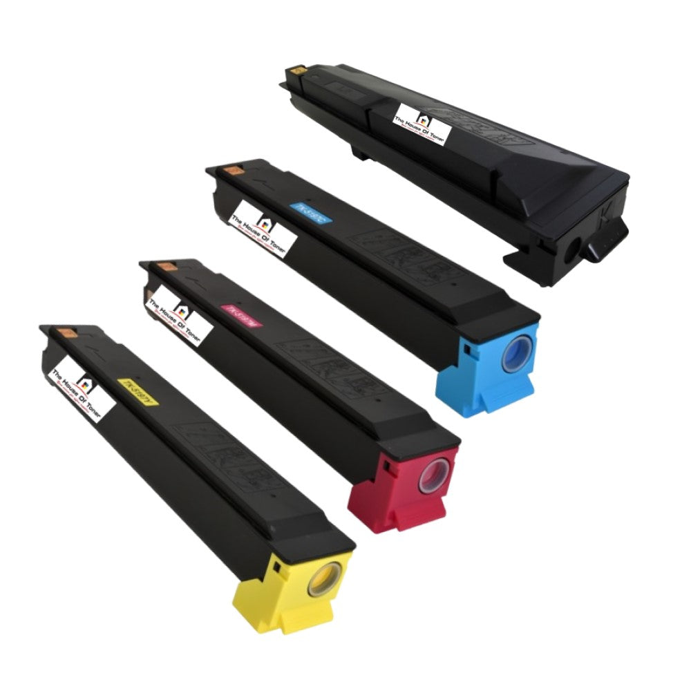 Compatible Toner Cartridge Replacement for KYOCERA MITA TK5197K, TK5197C, TK5197Y, TK5197M (1T02R40US0, 1T02R4CUS0, 1T02R4BUS0, 1T02R4AUS0) Black, Cyan, Yellow, Magenta (15K YLD- Black, 7K YLD- Color) 4-Pack)