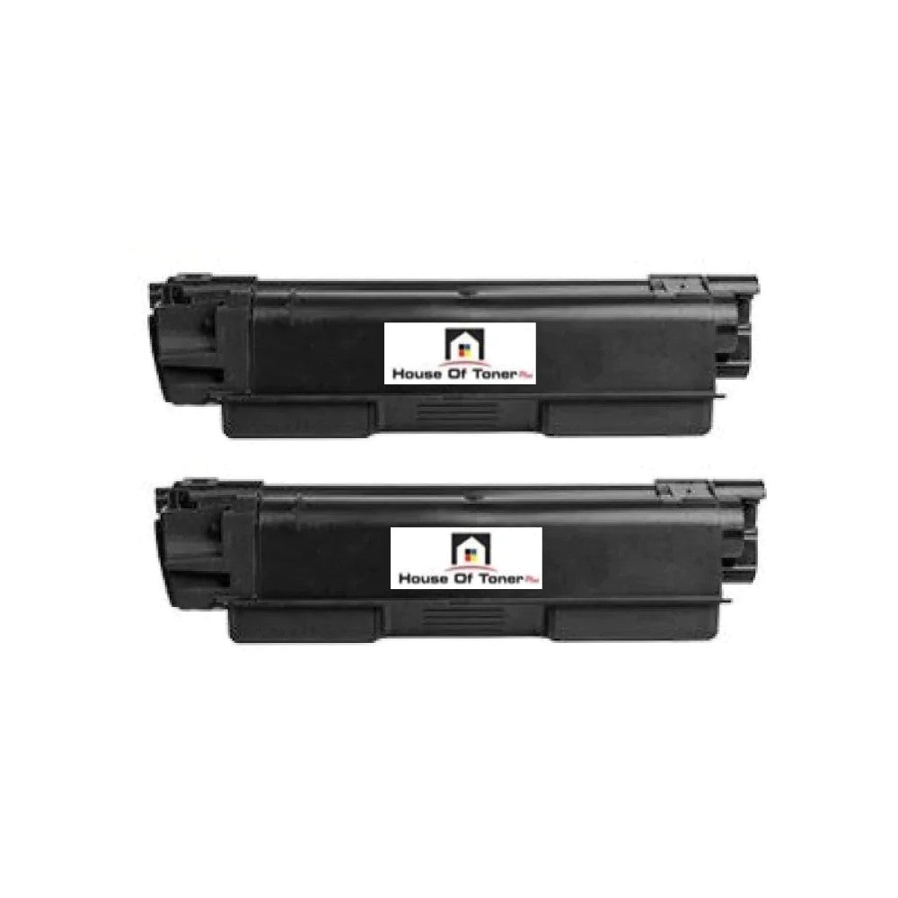 Compatible Toner Cartridge Replacement For KYOCERA MITA 1T02R50CS0 (TK5207K; TK-5207K) Black (18K YLD) 2-Pack