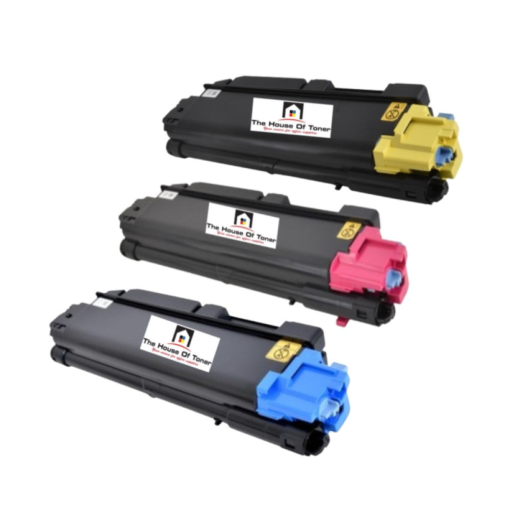 Compatible Toner Cartridge Replacement For KYOCERA MITA TK5282C, TK5282M, TK5282Y (1T02TWAUS0, 1T02TWBUS0, 1T02WCUS0 ) Cyan, Magenta, Yellow (11K YLD) 3-Pack