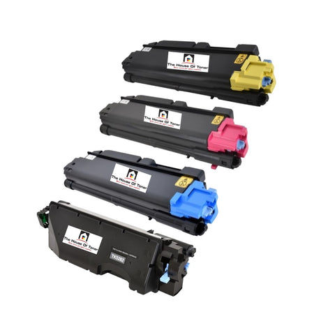 Compatible Toner Cartridge Replacement For KYOCERA MITA TK5282K, TK5282C, TK5282M, TK5282Y (1T02TW0US0, 1T02TWAUS0, 1T02TWBUS0, 1T02WCUS0 ) Black, Cyan, Magenta, Yellow (13K YLD-Black, 11K YLD-Color) 4-Pack