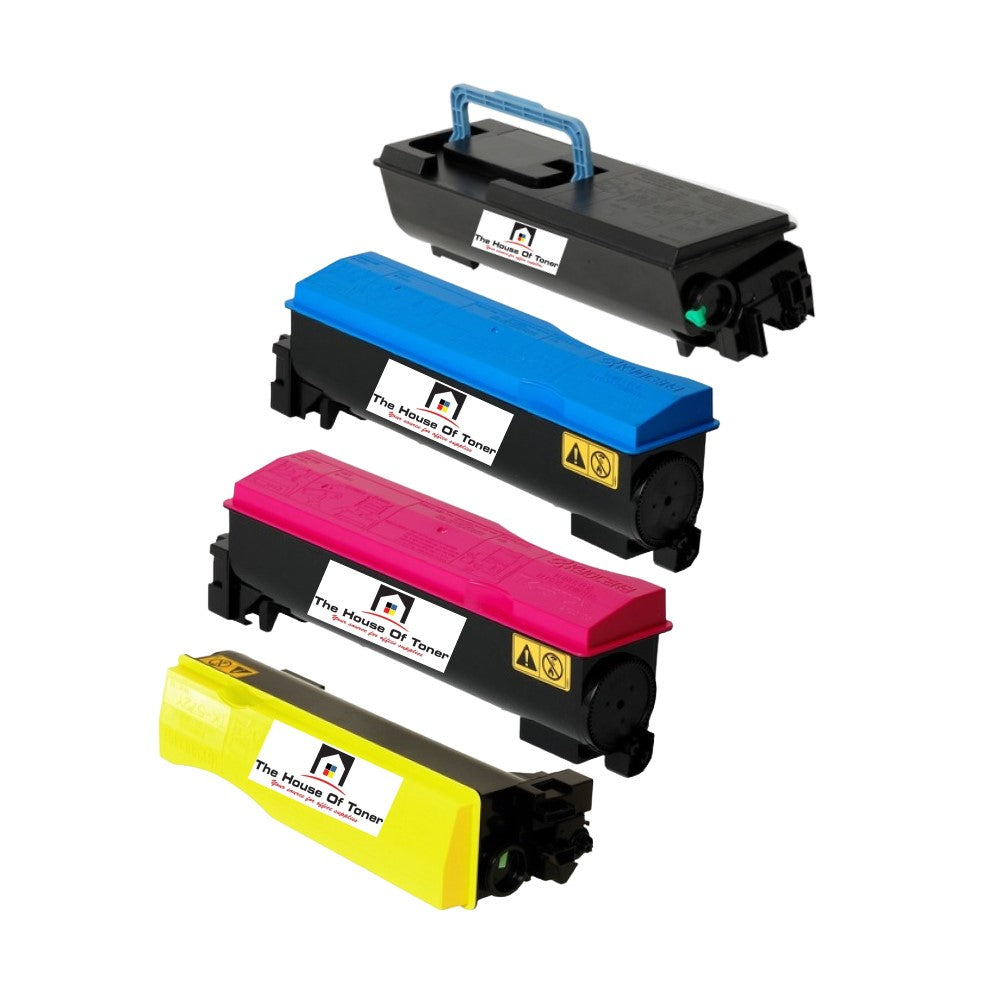 Compatible Toner Cartridge Replacement For KYOCERA MITA TK572M, TK572K, TK572C, TK572Y (1T02HGBUS0, 1T02HG0US0, 1T02HGCUS0, 1T02HG0US0) Black, Cyan, Yellow, Magenta (16K YLD-Black, 12K YLD-Color) 4-Pack