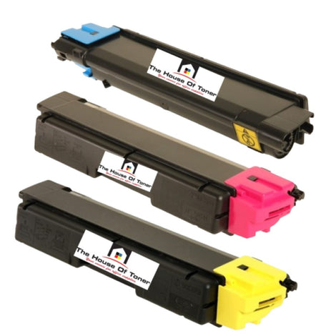 Compatible Toner Cartridge Replacement for KYOCERA MITA TK582C, TK582Y, TK582M (1T02KTAUS0, 1T02KTBUS0, 1T02KTCUS0) Cyan, Yellow, Magenta (2.8K YLD) 3-Pack