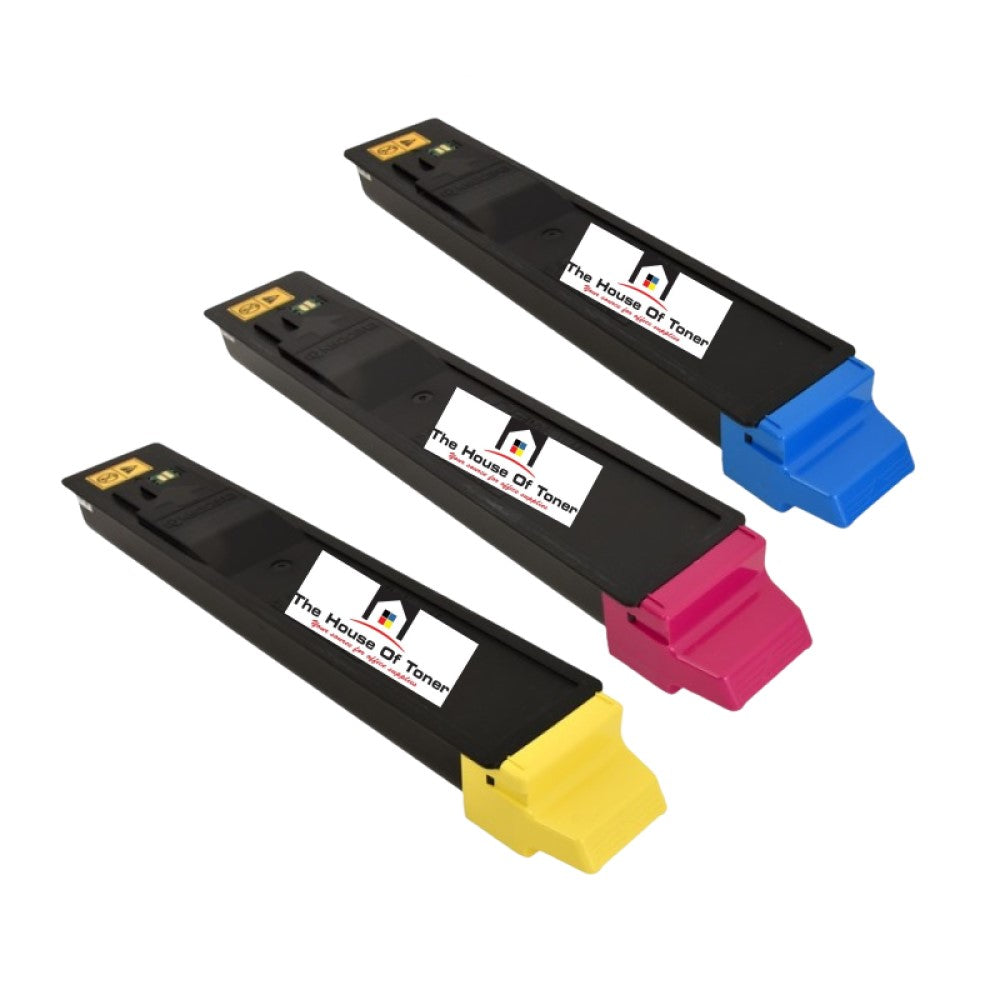 Compatible Toner Cartridge Replacement for KYOCERA MITA TK8117C, TK8117M, TK8117Y (1T02P3AUS0, 1T02P3BUS0, 1T02P3CUS0) Cyan, Magenta, Yellow (6K YLD) 3-Pack