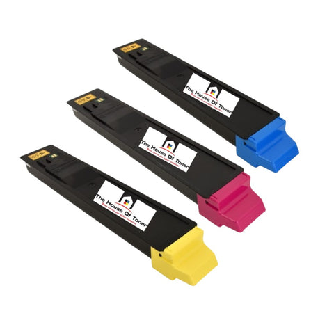Compatible Toner Cartridge Replacement for KYOCERA MITA TK8117C, TK8117M, TK8117Y (1T02P3AUS0, 1T02P3BUS0, 1T02P3CUS0) Cyan, Magenta, Yellow (6K YLD) 3-Pack