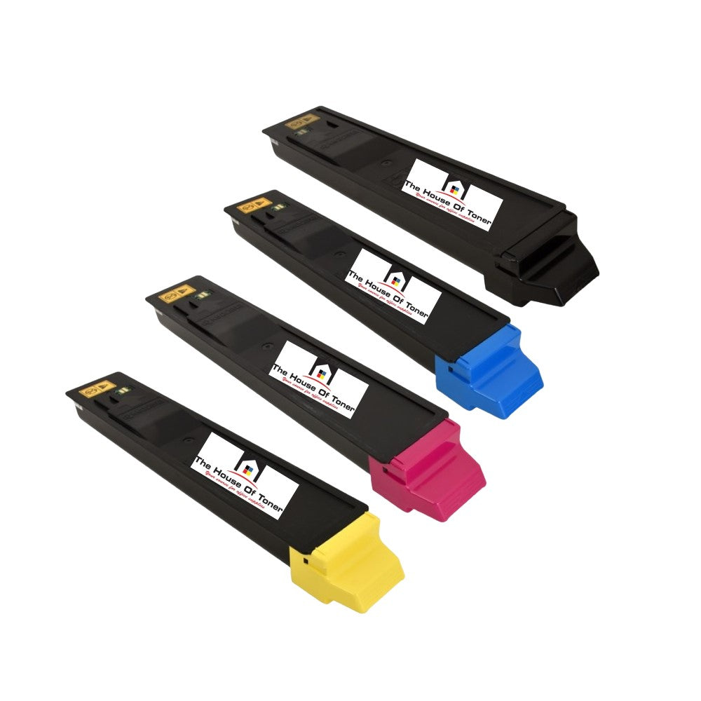 Compatible Toner Cartridge Replacement for KYOCERA MITA TK8117K, TK8117C, TK8117M, TK8117Y (1T02P30US0, 1T02P3AUS0, 1T02P3BUS0, 1T02P3CUS0) Black, Cyan, Magenta, Yellow (12K YLD) 4-Pack